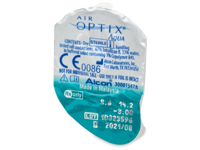 Air Optix Aqua (3 leče) - Predogled blister embalaže