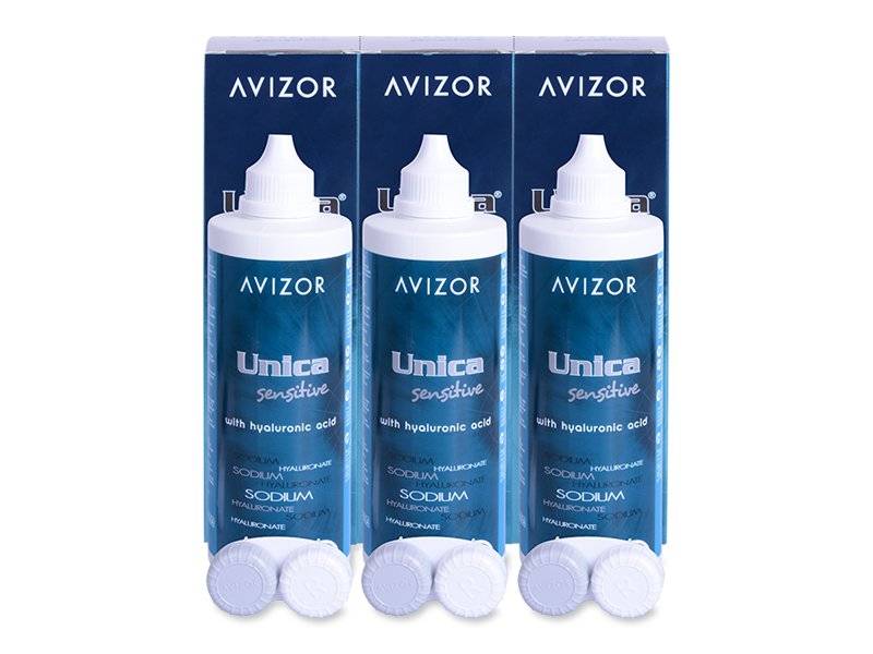 Tekočina Avizor Unica Sensitive 3 x 350 ml - Economy 3-pack - solution