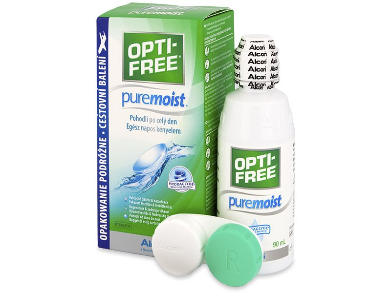 Tekočina OPTI-FREE PureMoist 90 ml  - Tekočina za čiščenje