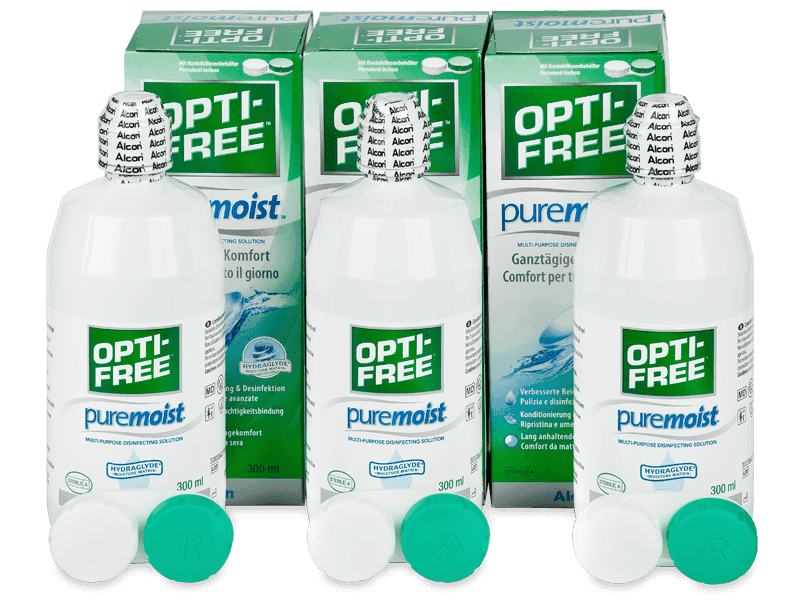 Tekočina OPTI-FREE PureMoist 3 x 300 ml - Economy 3-pack - solution