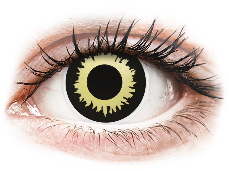 ColourVUE Crazy Lens - Eclipse - brez dioptrije (2 leči) - Barvne kontaktne leče