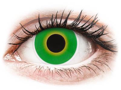 ColourVUE Crazy Lens - Hulk Green - brez dioptrije