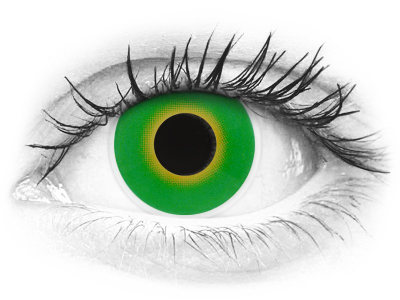 ColourVUE Crazy Lens - Hulk Green - brez dioptrije (2 leči)