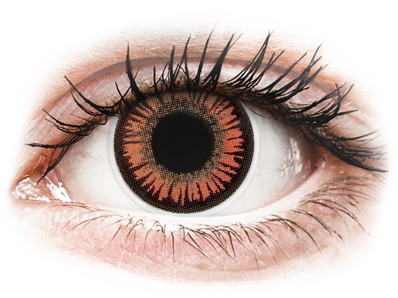 ColourVUE Crazy Lens - Vampire - brez dioptrije (2 leči) - Barvne kontaktne leče