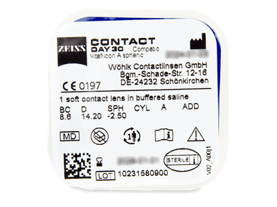Contact Compatic Day 30 (6 leč) - Predogled blister embalaže