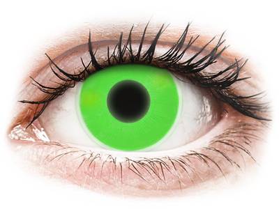 ColourVUE Crazy Glow Green - brez dioptrije
