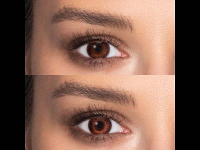 TopVue Color - Brown - z dioptrijo (2 leči)