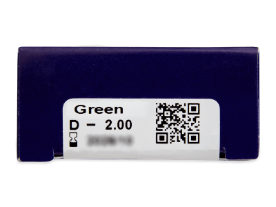 TopVue Color - Green - z dioptrijo (2 leči) - Predogled lastnosti