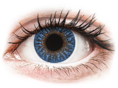 TopVue Color - True Sapphire - z dioptrijo (2 leči)