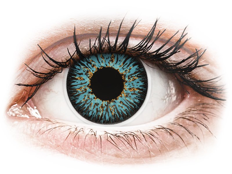 ColourVUE Glamour Aqua - brez dioptrije (2 leči) - Barvne kontaktne leče