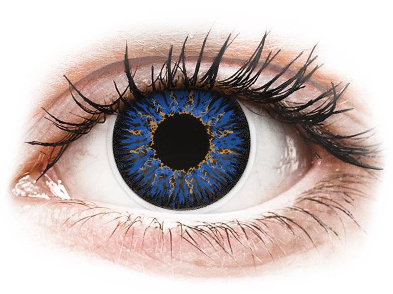 ColourVUE Glamour Blue - z dioptrijo (2 leči) - Barvne kontaktne leče