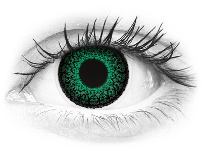ColourVUE Eyelush Green - z dioptrijo (2 leči)