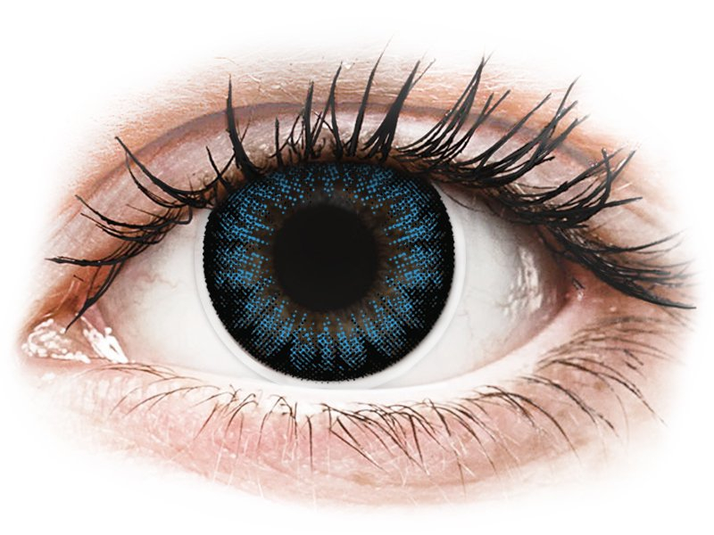 ColourVUE BigEyes Cool Blue - z dioptrijo (2 leči) - Barvne kontaktne leče
