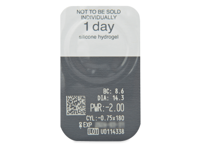 Clariti 1 day toric (30 leč) - Predogled blister embalaže
