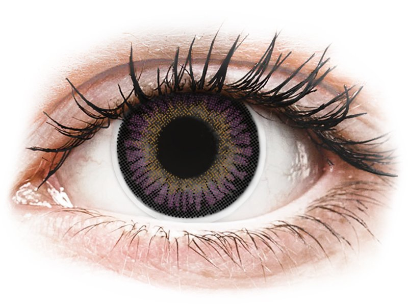 ColourVUE 3 Tones Violet - brez dioptrije (2 leči) - Barvne kontaktne leče
