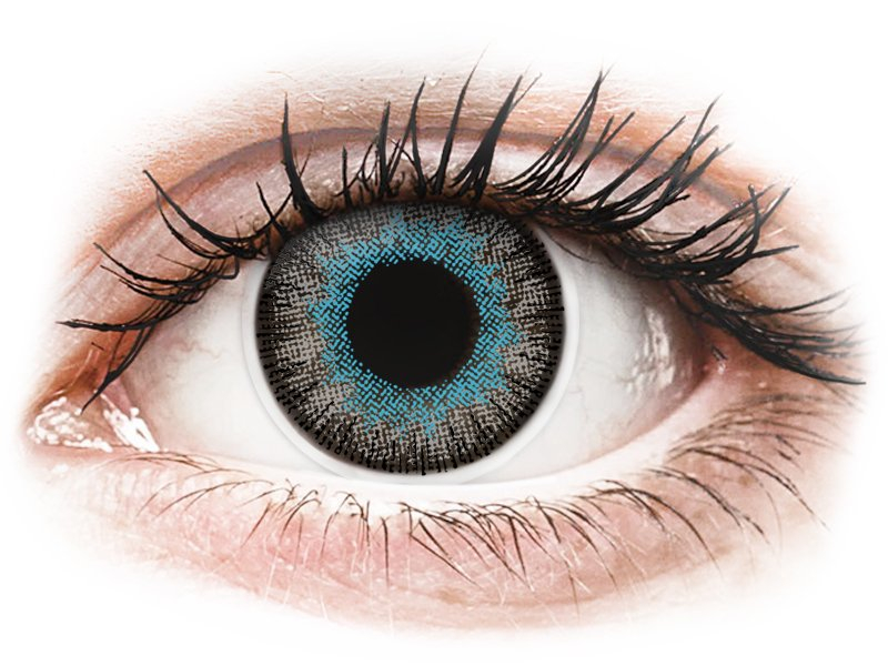 ColourVUE Fusion Blue Gray - z dioptrijo (2 leči) - Barvne kontaktne leče
