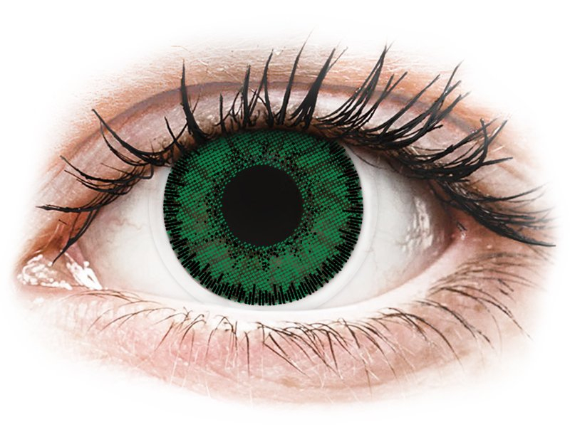 SofLens Natural Colors Emerald - z dioptrijo (2 leči) - Barvne kontaktne leče