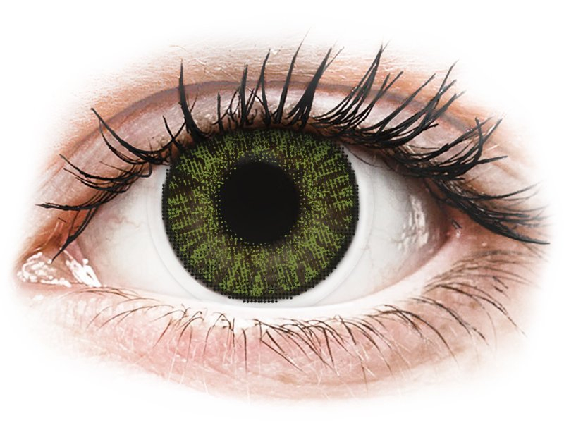 FreshLook ColorBlends Green - z dioptrijo (2 leči) - Barvne kontaktne leče