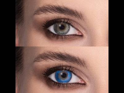 FreshLook ColorBlends True Sapphire - z dioptrijo (2 leči)