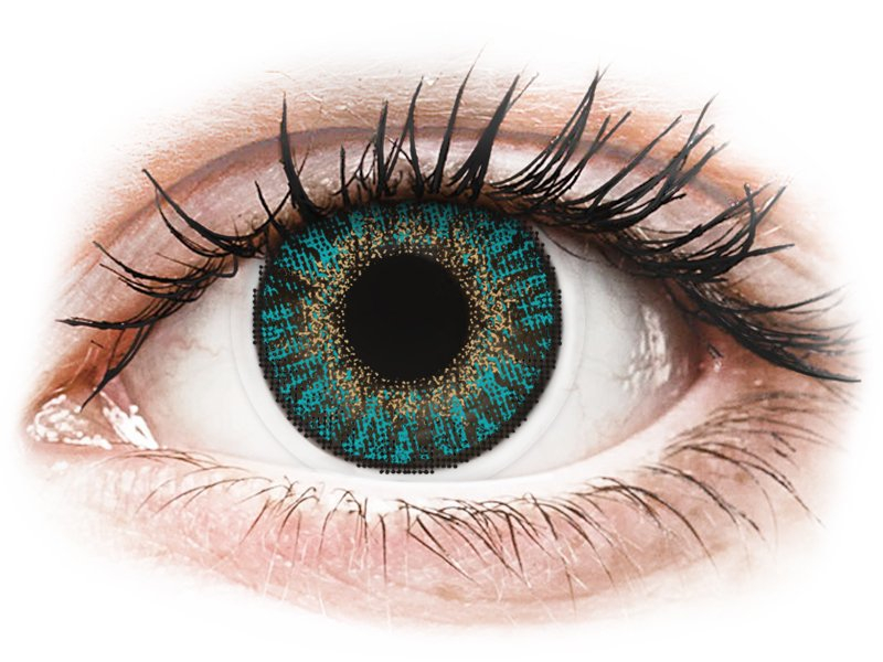 FreshLook ColorBlends Turquoise - z dioptrijo (2 leči) - Barvne kontaktne leče