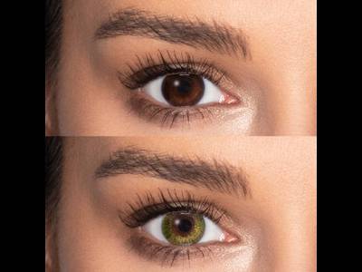 FreshLook Colors Green - z dioptrijo (2 leči)