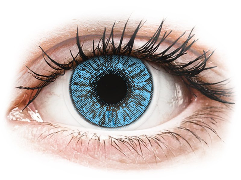 FreshLook Colors Sapphire Blue - z dioptrijo (2 leči) - Barvne kontaktne leče