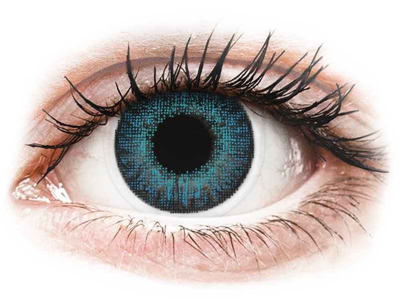 Air Optix Colors - Brilliant Blue - z dioptrijo (2 leči) - Barvne kontaktne leče