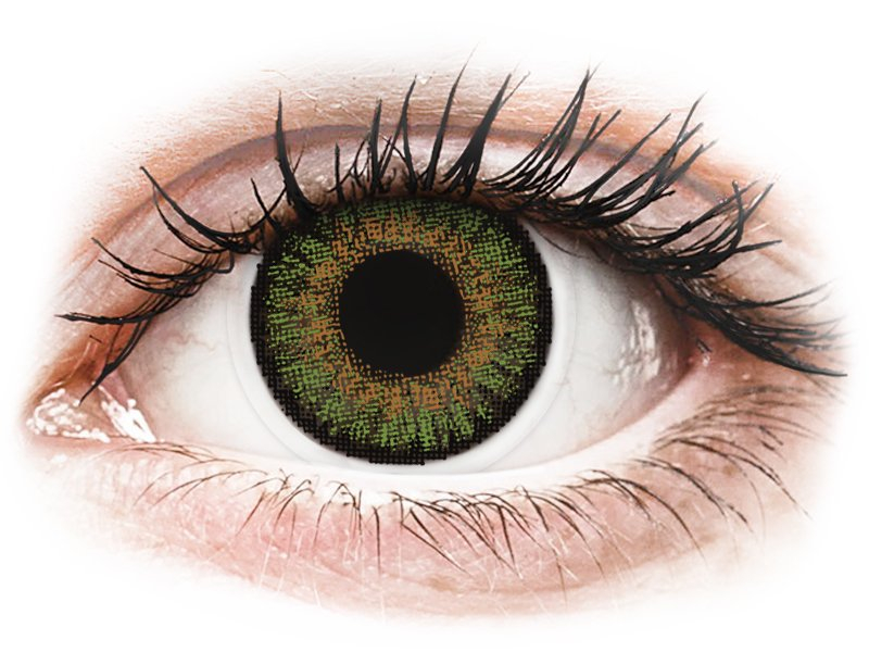 FreshLook One Day Color Green - z dioptrijo (10 leč) - Barvne kontaktne leče
