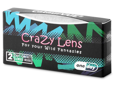 ColourVUE Crazy Lens - Blackout - dnevne leče brez dioptrije (2 leči)