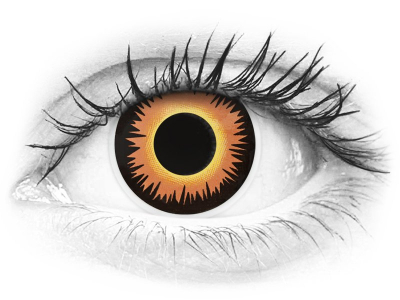 ColourVUE Crazy Lens - Orange Werewolf - dnevne leče brez dioptrije (2 leči)