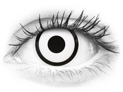 ColourVUE Crazy Lens - White Zombie - dnevne leče brez dioptrije (2 leči)