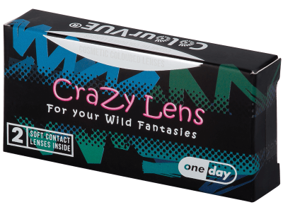 ColourVUE Crazy Lens - White Zombie - dnevne leče brez dioptrije (2 leči) - Barvne kontaktne leče