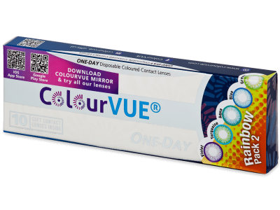 ColourVue One Day TruBlends Rainbow 2 - brez dioptrije (10 leč) - Ta izdelek je na voljo tudi v tej različici pakiranja