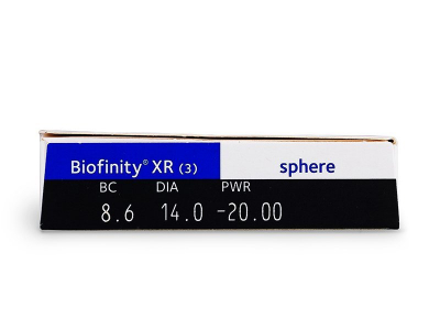 Biofinity XR (3 leče) - Predogled lastnosti
