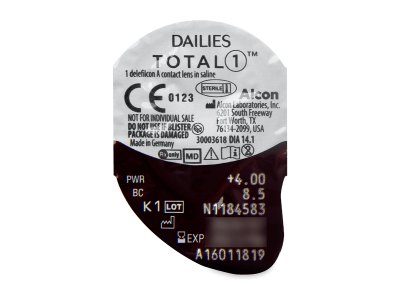 Dailies TOTAL1 (90 leč) - Predogled blister embalaže