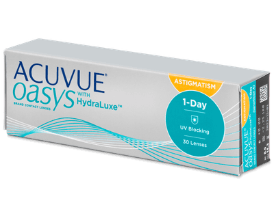 Acuvue Oasys 1-Day with HydraLuxe for Astigmatism (30 leč) - Torične kontaktne leče