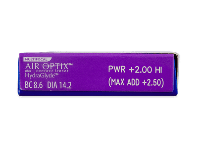Air Optix plus HydraGlyde Multifocal (3 leče) - Predogled lastnosti