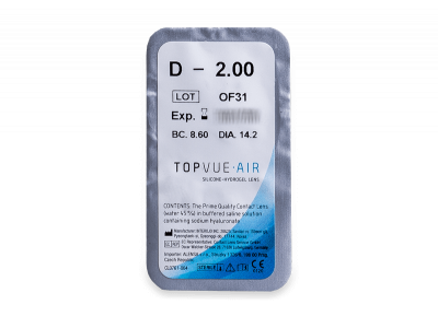 TopVue Air (6 leč)  - Predogled blister embalaže