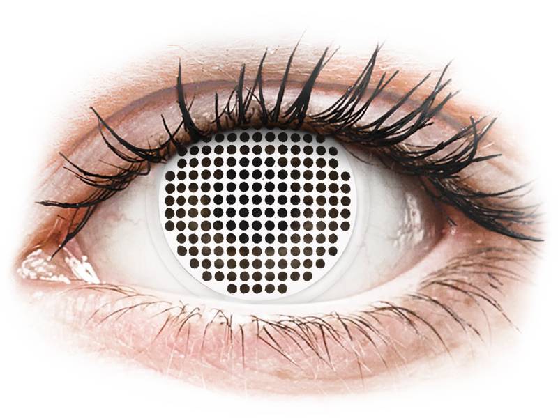 ColourVUE Crazy Lens - White Screen - brez dioptrije (2 leči)