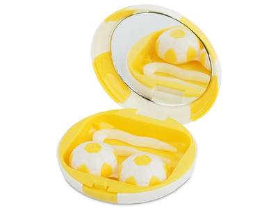 Škatlica z ogledalom Football - yellow