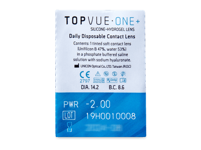 TopVue One+ (5 leč) - Predogled blister embalaže