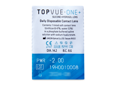 TopVue One+ (30 leč) - Predogled blister embalaže