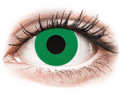 CRAZY LENS - Emerald Green - dnevne leče brez dioptrije (2 leči)