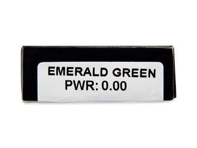 CRAZY LENS - Emerald Green - dnevne leče brez dioptrije (2 leči) - Predogled lastnosti
