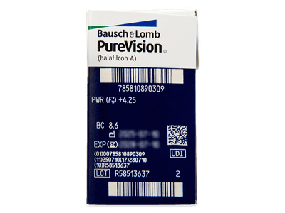 PureVision (6 leč) - Predogled lastnosti