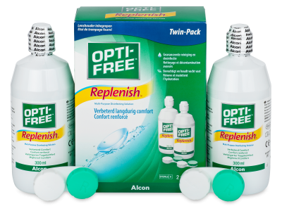 Tekočina OPTI-FREE RepleniSH 2 x 300 ml  - Economy duo pack- solution