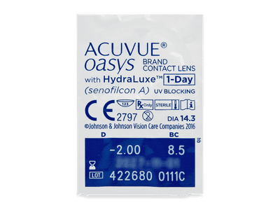 Acuvue Oasys 1-Day with Hydraluxe (30 leč) - Predogled blister embalaže