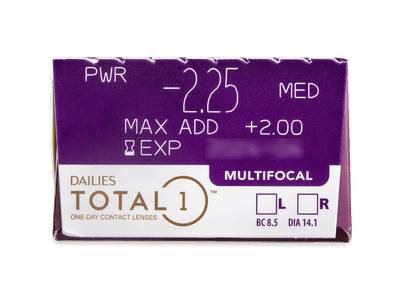 Dailies TOTAL1 Multifocal (30 leč) - Predogled lastnosti