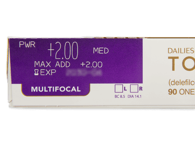 Dailies TOTAL1 Multifocal (90 leč) - Predogled lastnosti