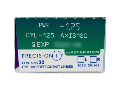 Precision1 for Astigmatism (30 leč) - Predogled lastnosti